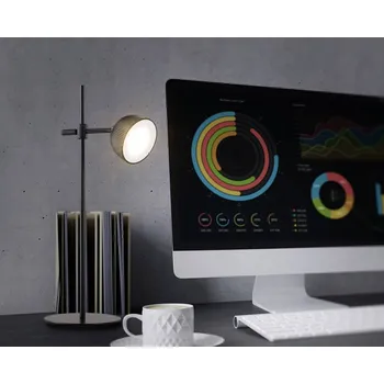 Lampička Renkforce RF-6386962 LED stolní lampa LED černá