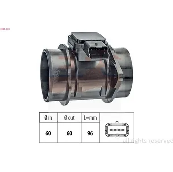 Čidlo automobilu Snímač množství protékajícího vzduchu EPS 1.991.301