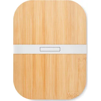 Dóza na potraviny Skleněná obědová nádoba 50 RIBBON, 8x40mm Tamponový tisk, 1 barva