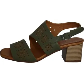 Dámské sandále Obuv dámská QUO VADIS 011 270-07 khaki (Dámská kožená obuv)