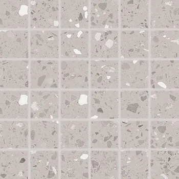 Obklad Porfido - dlaždice mozaika 5x5 šedá, tl. 9 mm DDM05811