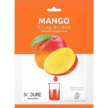 Pleťová maska 5C Cure Mango Intensive Essence Mask 25 ml Intenzivní korejská maska s výtažkem z manga