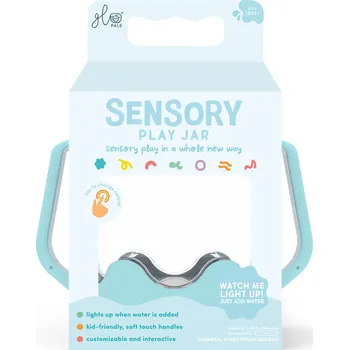 Dřevěná hračka Senzorická láhev Frosty blue