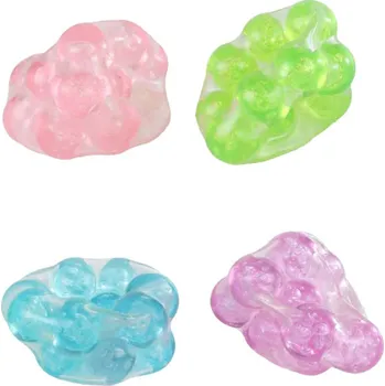 Míček antistresový mačkací s křupajícími kuličkami 4 barvy | 224228