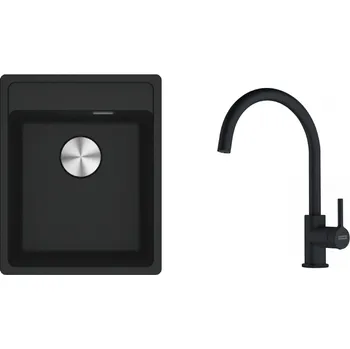 Granitový dřez Franke MRG 610-37 RTL matná černá+FC 6018.901 114.0700.782