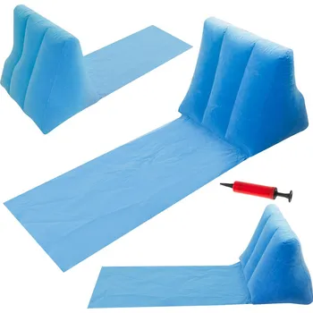 Zahradní lehátko Nafukovací plážové lehátko s opěrkou, modré