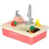 Dětská kuchyňka Dětské dřez s příslušenstvím KX3507-1 XXL růžové