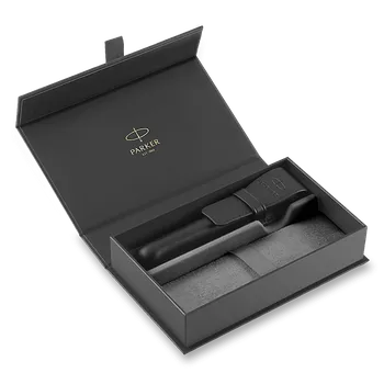Sada pera s tužkou Dárková kazeta Parker s koženým pouzdrem, na 1 pero