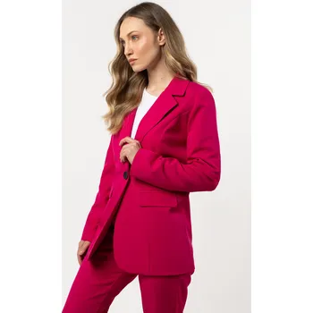 Dámské sako Elegantní, přiléhavé sako, na jeden knoflík A714 Barva: Fuchsiová, Velikost: L