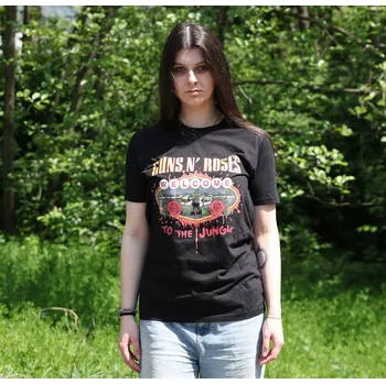 Dámské tričko Tričko metal dámské Guns N' Roses - Welcome To The Jungle - ROCK OFF - GNRTS28-1LB - S