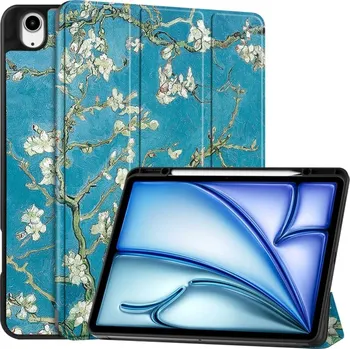 Pouzdro na tablet VSECHNONAMOBIL 77816 ART Zaklápěcí pouzdro pro Apple iPad Air 13 2025 / Air 13 2024 APRICOT BLOSSOM