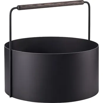 Koš na dřevo průměr 45 cm Blomus ASHI - hnědý černá