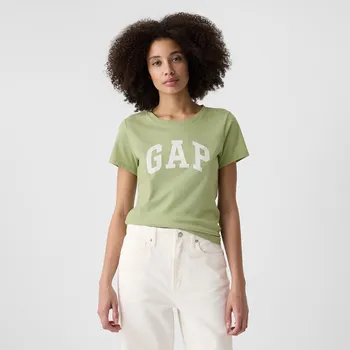 Pánské tričko Tričko GAP Logo Shortleeve Tee Desert Sage XS
