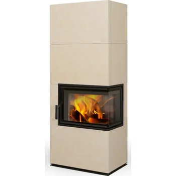 Krbová kamna ROMOTOP Designové kachlové krby SOLID R - zadní odvod spalin Varianta: SOLXDHRZK 10 - Zadní odvod spalin