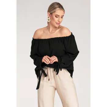 Halenka s odhalenými rameny M1133 Barva: Černá, Velikost: ONE SIZE