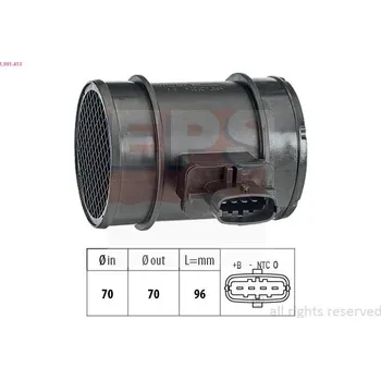 Čidlo automobilu Snímač množství protékajícího vzduchu EPS 1.991.413