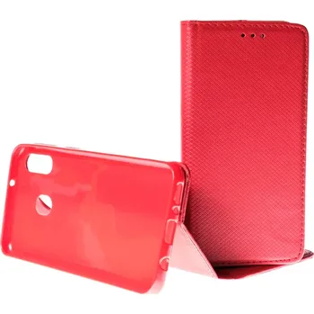 Pouzdro na mobilní telefon Pouzdro Smart Magnet Samsung Galaxy M20 M205 Červené