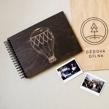 Fotoalbum Dědova dílna Kroužkové fotoalbum Balón Počet a barva papírů: Bílé - 30 listů