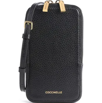 Kabelka Coccinelle Flor - Kabelka na mobil v černá, kůže, 162855 | Kabelky pro ženy & muže