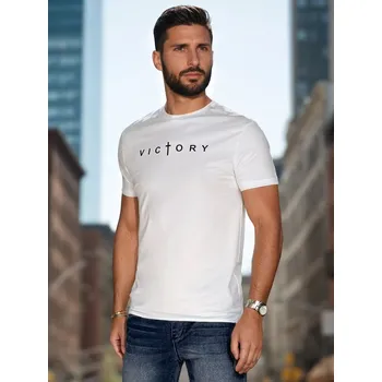 Pánské oblečení Pánské tričko s potiskem RX5641 Barva: Bílá, Velikost: M