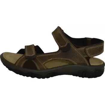 Pánské sandále Obuv pánská letní IMAC JL25-I30361 hnědé (Pánské kožené sandály)