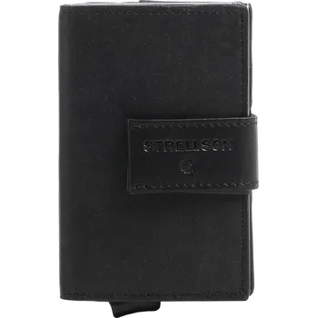 Peněženka Strellson Brick Lane C-Three RFID Pouzdro na kreditní kartu 10cm, L, černá, kůže, 203361