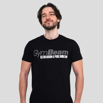 GymBeam Pure Ambition T-shirt Black L černá