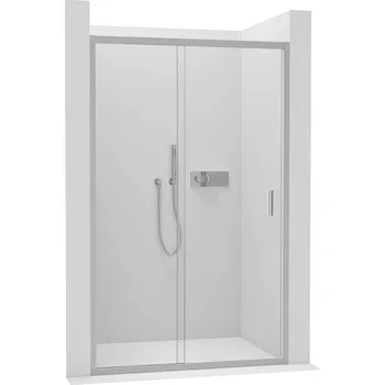 CERANO - Sprchové posuvné dveře Varone LINE L/P - 6 mm - chrom, transparentní sklo - 120x195 cm