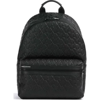 turistický batoh Armani Exchange Liam Batoh 42cm, 20L, černá, imitace kůže, 226219