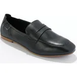 Mokasíny z hladké kůže černá 40