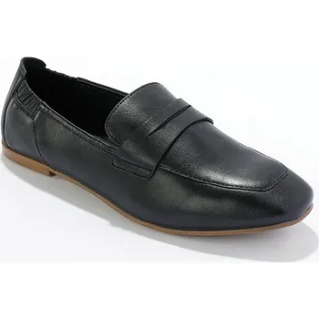 Dámské mokasíny Mokasíny z hladké kůže černá 40