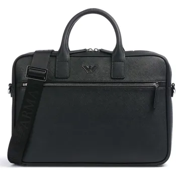 Aktovka na dokumenty Emporio Armani Business Regenerated - Aktovka v černá, imitace kůže, 168599 | Kabelky pro ženy & muže