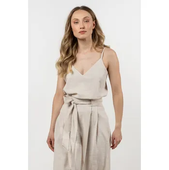 Dámská halenka Bavlněné tílko A722 Barva: Béžová, Velikost: XL