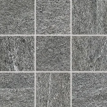Obklad Quarzit - dlaždice rektifikovaná 9,8x9,8 tmavě šedá, tl. 9 mm DAR11738
