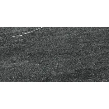 Quarzit - dlaždice rektifikovaná 29,8x59,8 černá reliéfní, tl. 9 mm DARSR739