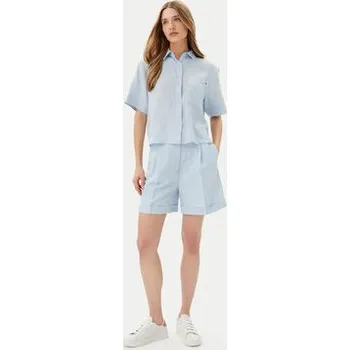 Pánské oblečení Tommy Hilfiger Šortky z materiálu WW0WW44767 Světle modrá Regular Fit 34