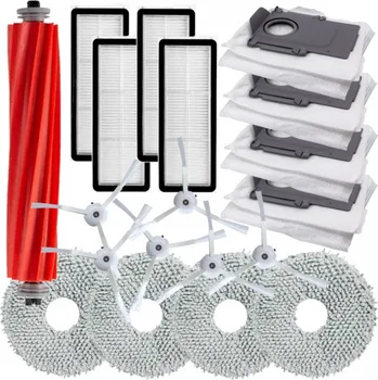 Sada příslušenství pro robotický vysavač Kartáče, HEPA filtry, mopy pro ROBOROCK QRevo P10 Pro/MaxV/S/Plus a sáčky 19ks