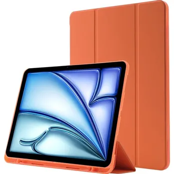 Pouzdro na tablet VSECHNONAMOBIL 76493 LEATHER Zaklápěcí kryt pro Apple iPad Air 11 2025 / Air 11 2024 oranžový