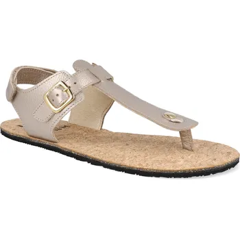 Dámské sandále Barefoot dámské sandály Koel - Ariana Metalic Champagne béžové Velikost: 36