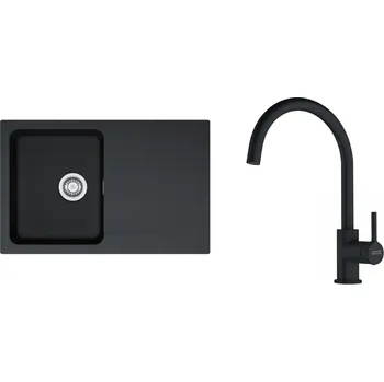 Granitový dřez Franke OID 611-78 černá+FC 6018.901 143.0687.312