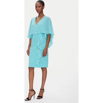 Dámské šaty Rinascimento Koktejlové šaty CFC0123560003 Tyrkysová Regular Fit L