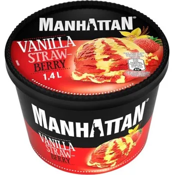 Zmrzlina Manhattan Zmrzlina vanilka a jahoda