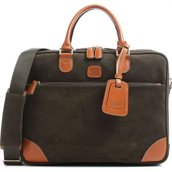 Aktovka na dokumenty Brics Life - Aktovka v olivová, textil, 139897 | Kabelky pro ženy & muže