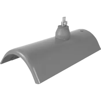 betonová krytina Hřebenáč hromosvodový Bramac Star s příchytkou -zinkově šedá