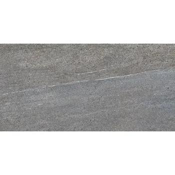Obklad Quarzit - dlaždice rektifikovaná 29,8x59,8 tmavě šedá, tl. 9 mm DAKSR738