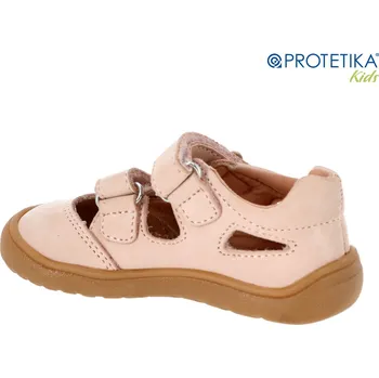 Dívčí sandály Protetika - barefoot polootevřené boty NERY beige Veľkosť: 22