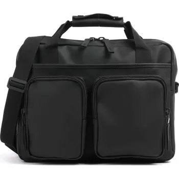 Aktovka na dokumenty Rains - Aktovka v černá, umělé vlákno, 186456 | Kabelky pro ženy & muže