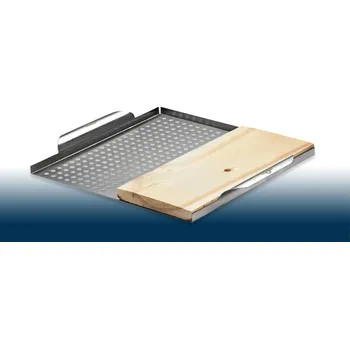 Hrnec Napoleon Grilovací nerez plato multifunkční s cedrovou deskou