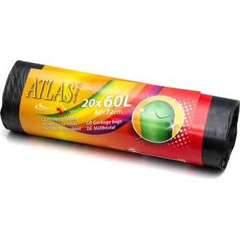 Pytle na odpadky Pytle na odpad 0244 60 l černé, 60 x 72 cm