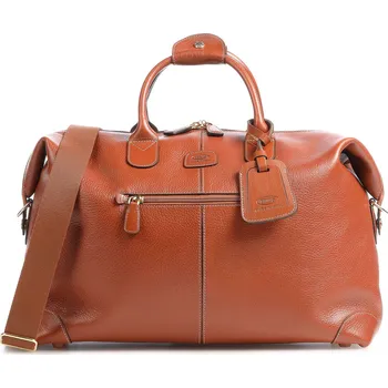 Cestovní taška Brics Life Pelle Víkendová taška 28cm, 28L, žlutohnědá, kůže, 139910